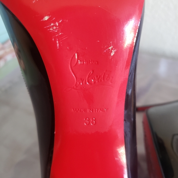 Christian Louboutin Pigalle Follies Black Patent Leather 100MM - Picture 6 of 16